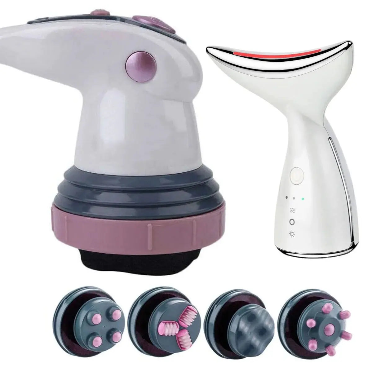 Cavitation Kit: Ems Slimming Fat Burner 3 in 1 Body Massager Slim Infrared Ultrasound Skin Stretching + Infrared Ultrasound Face Purifier Free Shipping from Spain