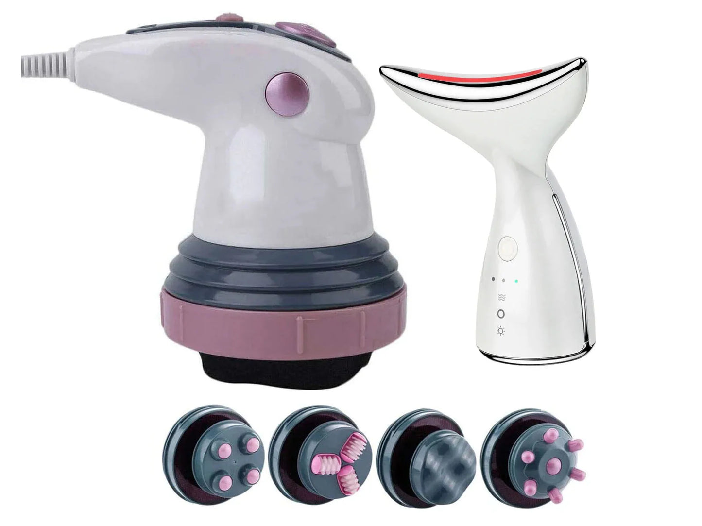 Cavitation Kit: Ems Slimming Fat Burner 3 in 1 Body Massager Slim Infrared Ultrasound Skin Stretching + Infrared Ultrasound Face Purifier Free Shipping from Spain